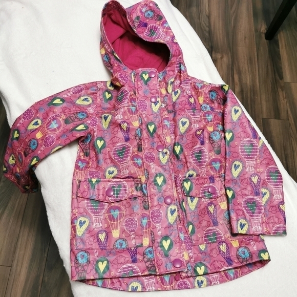 Kids Spring Printed Raincoat Rain Jacket - Picture 2 of 8